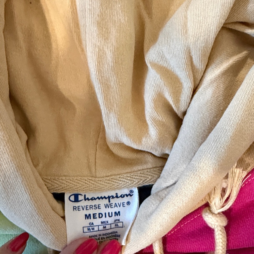 Champion Multicolor Patchwork Hoodie - image 3